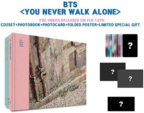 BTS BANGTAN BOYS - You Never Walk Alone [RIGHT ver.] CD+Photobook+Photocard+Folded Poster+Extra Photocard set