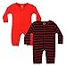 Gkidz Infants Pack Of 2 Full Sleeve Solid and Yarn Dyed Romper (INF-2PCK-FSLV-YD-SLD-RMPR-CMB10_Multicolor_0-6 Months) RS.549.00