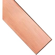 2 Piastre Di Rame Puro T2 99,95% - 150x30x3mm Per Lavorazione Metallica E DIY