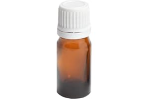 MV-Versand 10 x 5ml Medizinflaschen | Apothekerflaschen aus UV-Schutz Glas | Tropferflaschen Braunglas mit Schraubverschluss