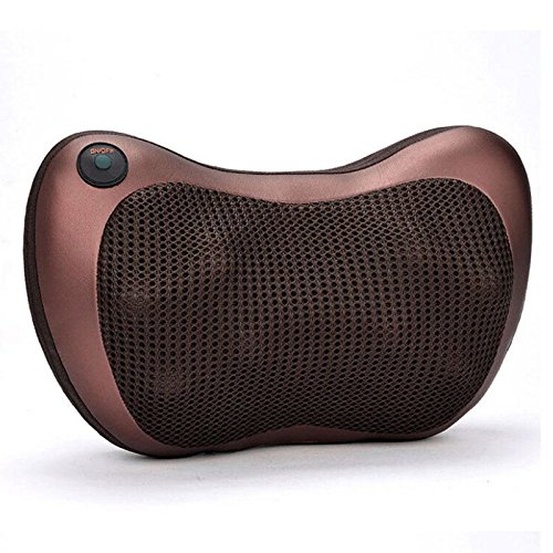 Preisvergleich Produktbild CFZHANG Massagekissen Nackenmassagegeräte für Schulter Rücken Masseur mit Shiatsu Massageköpfen und Infrarot Wärmefunktionim Auto Büro Zuhause , car massage pillow , classics of four fireballs
