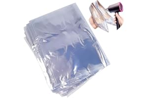 DOULEIN Sacs D'emballage Thermorétractables,Chaud Film Rétractable Sacs Thermorétractables Imperméables Transparents Filmd'emballage Rétractable,Pour emballage cadeau (100PCS 25 * 40cm)