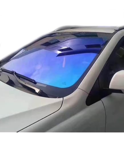 Film Teinté Vitre Bleu Foncé 30x200 Cm - Protection UV 99%, Pour Voiture, Maison, Bureau (adhésif Vinyle)