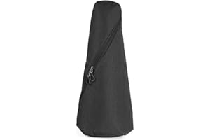 Glenmi Ukulelen-Tasche für beide Sopran-Konzert-Ukulelen 21 '' 23 '' 24 '', 10mm Schwamm gepolstert (Sopran&Konzert, schwarz)
