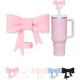 1 Adet Silikon Pipet Kapağı &ndash; Stanley Quencher ile Uyumlu 10 mm Pipetler i&ccedil;in &ndash; Toz Koruyucu, Fiyonklu Tasarım &ndash; Pembe Renk