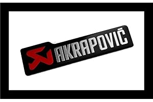 TERAM LOISIRS Plaque Aluminium Haute Température AKRAPOVIC pour Silencieux Auto Moto Quad Neuf Neuf France