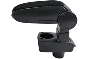 FLEXZON Black Armrest Arm Rest Centre Console Cup Holder