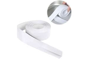 IVEOPPE Weichsockelleiste 16 x 16mm 12m, Weichsockelleiste Selbstklebend, Flexible Knickleiste, aus PVC, für Küche und Badezimmer (12m Weiß)