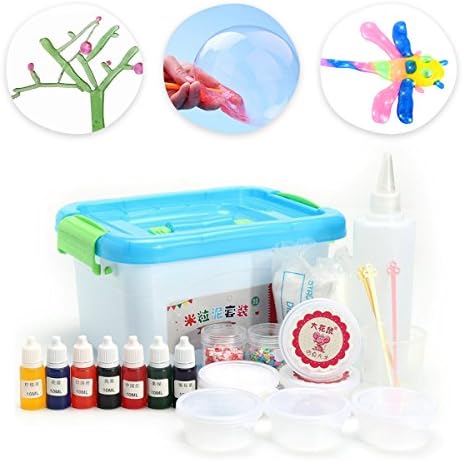 Slime,DIY Fluffy Slime Set Slime Educational Science Non-toxic Colour Blend of the Mud Slime Colour Change Clay for Adult and Kids Stress Relieving