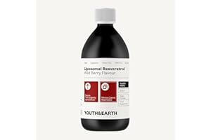 YOUTH & EARTH Liposomal Resveratrol 200mg – Wild Berry Flavour 250ml