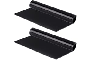 OLYCRAFT 2Pcs Black Silicone Rubber Square Sheet 300x300x3mm High Temperature Resistant Rubbers Mat Heavy Duty Heat Resistant Rubber Gasket Material for DIY Gaskets Material Sealing Support Protection