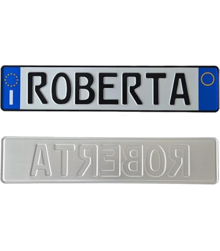 Coppia Di Replica Targa Tedesca Mostra Qualsiasi Targhe Di Testo O Nome - Foto 8