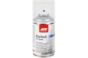 AUTO-PLAST PRODUKT APP Klarlack FD Spray - Vernis 2k brillant | Bombe vernis bi composant idéal pour la renovation phare voiture | Vernis pour phares de voiture | Haute brillance et séchage rapide | 250 ml