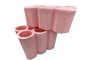 Generico Portabottiglie Polistirolo da sei posti per Champagne, vino, birra e olio di colore Pink Babol completo di scatola cartone