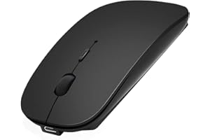 AE WISH ANEWISH Mysz Bluetooth kompatybilna z laptopem/iPad/iPhone/Mac/PC, ładowana bezgłośna mini bezprzewodowa mysz do systemu Android/Windows/Linux, 3 DPI regulowana Bluetooth 5.0