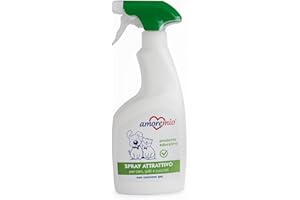 AMORE MIO | Spray Attrattivo per Cani, Gatti e Cuccioli, Prodotto Educativo per Addestramento Lettiera, Traversina, Abituante, Spray Correttore per Animali Domestici - 500 ml
