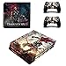 Produktbild THTB Playstation 4 Pro + 2 Controller Aufkleber Schutzfolien Set - Darksiders 3 /PS4 P