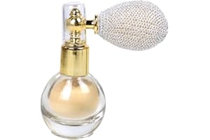 HILAI Spray de polvo con purpurina brillante para resaltar el aroma en polvo de maquillaje para cara, pelo corporal, color blanco