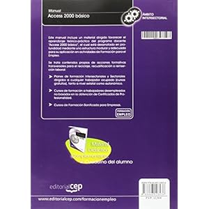 Manual Access 2000 básico. Formación para el empleo