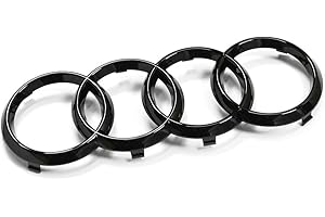 Audi 82A071801 Zeichen Kühlergrill Ringe Black Edition Emblem Blackline Logo schwarz