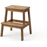 IKEA BEKV&Auml;M Doğal Ahşap Akasya Taburesi; (50 cm) İKEA