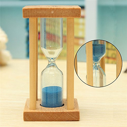 Bluelover 1/3/5 min aus Holz Sand Sanduhr Sanduhr Timer Clock Dekor einzigartige Geschenk Küche Sand Uhr-3 - 2