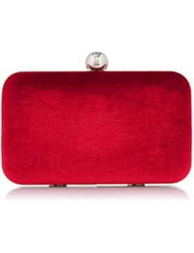 Wallis Damen Velvet Clutch, 21.5x13.5x4 cm
