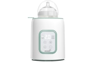 Flaschenwärmer Baby, GROWNSY 10-in-1 Flaschenwärmer für alle Flaschen mit Timer, präziser Temperaturkontrolle und automatischer Abschaltung, multifunktionaler Flaschenwärmer für Muttermilch Grün