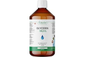 Nakobe Glycerin 99,5 %, 1 000 ml, helt vegetabiliskt, apotekskvalitet, vegansk, glycerol, genteknikfri, E422