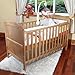 POPPY'S PLAYGORUND NEW BABY PENELOPE LUXURY COT BED & SAFETY SPRUNG MATTRESS-COTBED/JUNIOR BED - COUNTRY PINE