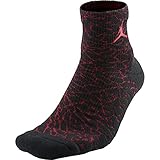  Nike Jordan Elephant Print Hqt - Calcetines línea Michael Jordan Unisex, Color Negro/Rojo, Talla S