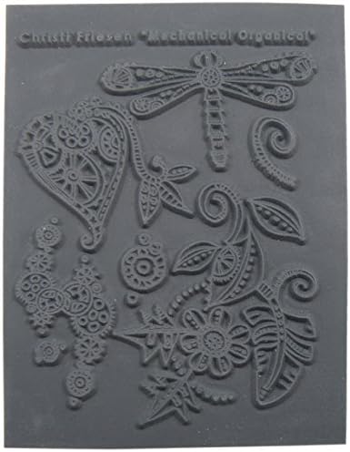 Great Create Rubber Christi Friesen Texture Stamp 4.25-inch x 5.5-inch, Mechanical Organical