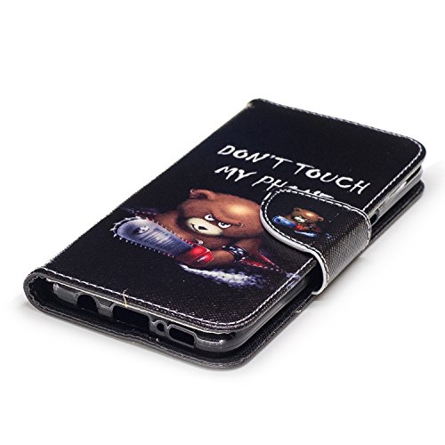Galaxy S8 Plus Hülle,für Samsung Galaxy S8 Plus Hülle Lederhülle,Galaxy S8 Plus Hülle Silikon,Galaxy S8 Plus Hülle Flip Wallet Case,Galaxy S8 Plus Hülle Gold,EMAXELERS Galaxy S8 Plus Hülle Blau,Galaxy S8 Plus Hülle Anime,Galaxy S8 Plus Hülle Bunte Schmetterlinge Muster PU Leder Ledercase Flip Tasche Wallet Schutzhülle Etui Tasche Handytasche Hülle für Samsung Galaxy S8 Plus 2017,Saws Bear - 3