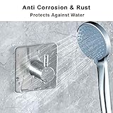 [Fácil de instalar] - este gancho de pared no tiene que perforar agujeros en la pared sin herramientas y tornillos, simplemente despegar la tira adhesiva y pegar en la pared. Proporcionamos 4 pegatinas extra de 3 m, es reutilizable cambiando un adhesivo de 3 m.
