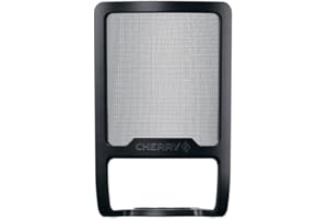 CHERRY UM POP FILTER, Popschutz für USB-Mikrofon CHERRY UM 3.0, UM 6.0 ADVANCED, UM 9.0 PRO RGB, Popfilter für weniger Plosivlaute, Einfach Montiert, Schwarz