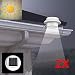 Produktbild [2 Stk] Uniquefire Solarlampe 3 LED Dachrinnen Außenlampe Leuchte Wandlampe Solar für Garten, Terrasse, Fahrtweg, Höfe, Traufen , Versand aus Deutschland