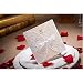 Produktbild elegantstunning Einladungskarte Anmutiger Schnitt Spitze Hochzeitsschleife Hochzeitseinladungen mit Tri Fold bedruckbar Papier und Umschläge