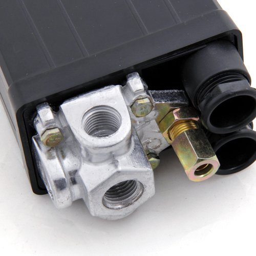 SODIAL(R) Luft Kompressor Druckschalter Regelventil 90-120 PSI 240V - 3