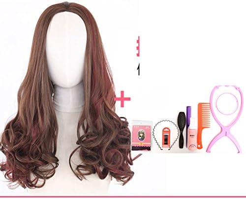 long curly hair wig/Ladies and big waves PEAR head wig/big hair wig-E