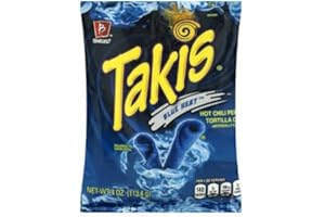SCONOSCIUTO Confezione da 8 | TAKIS BLUE HEAT | Chips tortilla Peperoncino piccante - 113,4 g