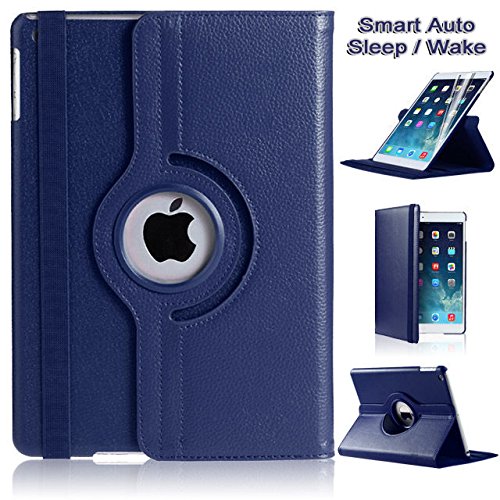 iPad Pro 10.5 Fall, (2017 Modell) DN® iPad Pro 10,5 Leder Fall, 360 Grad Roatating Hohe Qualität Wallet Stand Case für iPad Pro 10,5 2017, (26,7 cm Display) [kompatibel mit iPad Pro 10,5 Displayschutzfolie]