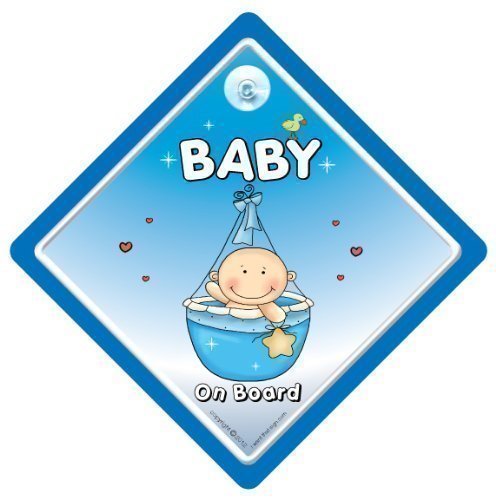 Baby On Board Sign, Baby on Board Car Sign, Car Sign, Blue Basket, Baby on Board, Baby Car Sign, Decal , Bumper Sticker, Baby Boy On Board