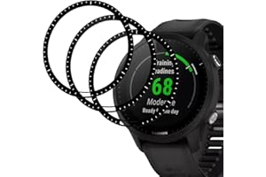 Beukei (3 Pack) Screen Protector Compatible for Garmin Forerunner 955, Tempered Glass, Touch Sensitive, Case Friendly, 9H Hardness, Anti-Shatter, Film