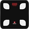 Lifetrons Slinky Bluetooth Digital Smart Scale & Fat Analyzer measures Fat/BMI/Protein,Visceral Fat -Syncs with Android & iPhone app Includes batteries with more features & 1 yr Warranty (Black)