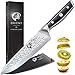 Produktbild Kochmesser Küchenmesser Profi Chefmesser Aus Japanischem AUS-8 Edelstahl, Kochmesser Mit Verchromter Klinge Messer In Geschenkverpackung mit Klingenschutz & Reinigungstuch Messer (20cm Küchenmesser)