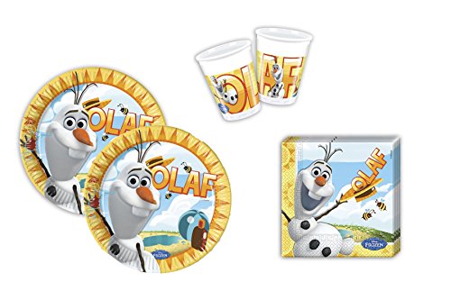 Preisvergleich Produktbild Disney Frozen Eiskönigin Olaf Party 52 teilig - 16 Kinder