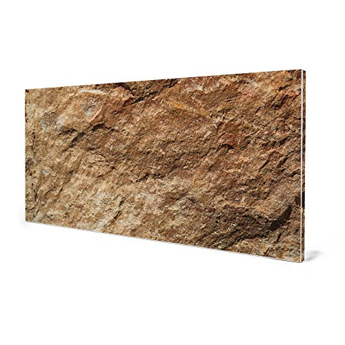 banjado – Pinnwand Magnettafel weiß 78cm x 37cm quer mit Motiv Steinstruktur - 4