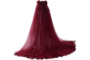 GRACEART Jupe Longue de Mariée en Tulle pour Femme avec Nœud pour Mariage