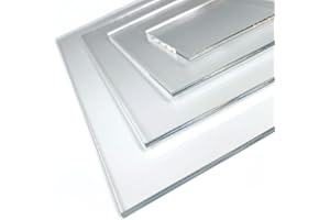 Plaque plexiglass 4 mm. Feuille de verre acrylique. Plexi transparent. Verre synthétique. Plaque PMMA XT. Plexiglass extrudé - 50 x 50 cm - Épaisseur 4 mm