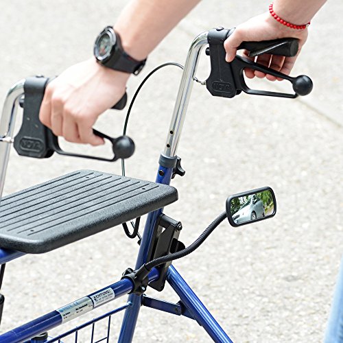 Smart-Planet® Hochwertiger Fahrradspiegel Rückspiegel für Fahrrad , Mofa , Rollstuhl , Rollator , Roller / Spiegel Nr.: 324085 - 4